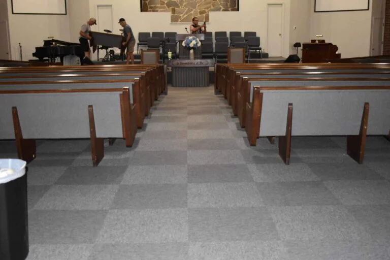 Church carpet renovation in Glennville, GA
